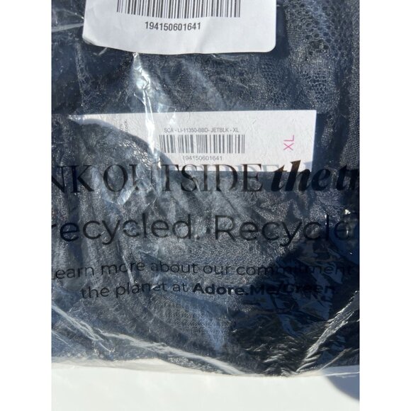 Adore Me Women’s Etty Babydoll Lingerie Black Lace Nightgown Chemise Size XL - Picture 6 of 7